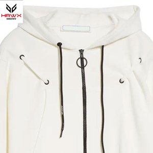 Sudadera con capucha de alta calidad para hombre, con cremallera, diseño liso, ecológica, transpirable, de algodón/poliéster, moda de invierno, teñido liso, MOQ bajo - Product Image 5