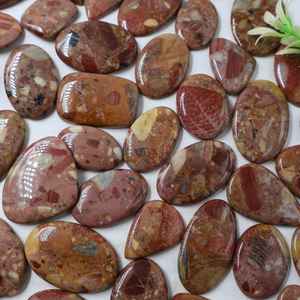 2025 Top Vente Breccia Jasper Cabochon Gemmes Pierre Naturelle Forme Mixte Taille Lisse Pierres Lâches Personnalisable En Gros Bijoux Lot - Product Image 4