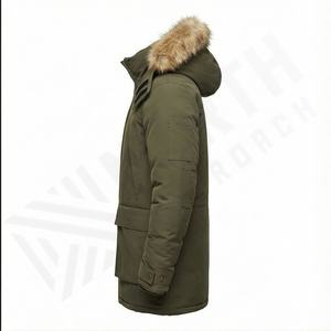 Veste parka d'hiver chaude pour homme, vêtement d'extérieur décontracté en coton, couleur personnalisée, imperméable, réversible, taille plus, manteaux isolés - Product Image 3