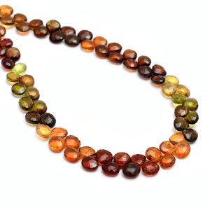 Perles de tourmaline AAA+ de 5 mm en forme de cœur, tourmaline multi-pétrole, pierres semi-précieuses facettées, perles en vrac pour la fabrication de bijoux - Product Image 6