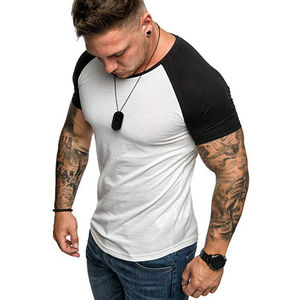 Men Casual Training T-Shirt Fitness american sleeves <b>tshirts</b> two colours tee shirts wholesale bulk prize <b>tshirts</b> order - Product Image 4