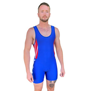 2024 New Arrival Custom Men'<b>s</b> Wrestling Singlet Wholesale Spandex Wrestling Wear with Sublimation Seamless Technique - Product Image 5