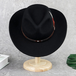 Nuevos sombreros de vaquero de cuero al aire libre para hombres de vaquero occidental personalizados Sombreros de vaquero en cuero genuino Sombreros de moda al por mayor - Product Image 4