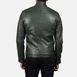 2025 New Style New Men Fashion Design <b>Motorbike</b> Leather Jacket Custom Logo with <b>Stand</b> Collar Leather Biker Jacket For Men - Product Image 6