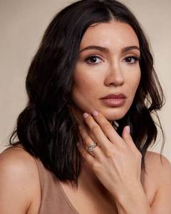 Anillo de compromiso Toi et Moi con diamante cultivado en laboratorio de corte pera y redondo, oro macizo de 14K, anillo de boda único, regalo para ella, joyería para mujer - Product Image 3