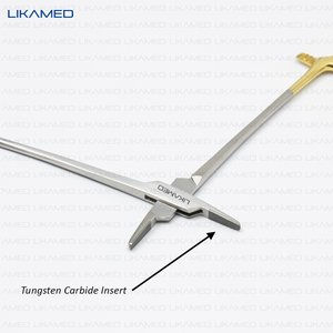 LIKAMED Porte-aiguille Baumgartner TC Manche doré Porte-aiguille chirurgical 14cm Acier inoxydable - Product Image 4