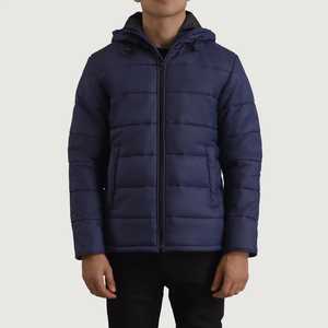 Veste d'hiver personnalisée de haute qualité des fabricants Veste légère décontractée à bulles pour hommes - Product Image 1