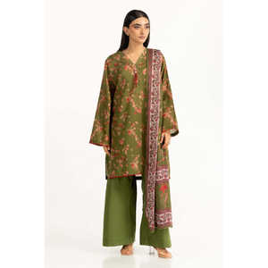 Conjunto de 2 Piezas para Mujer, Estampado Floral Verde, Talla XS, Largo por Encima de la Rodilla, Estilo Casual-Formal, Top y Shorts para Primavera/Verano - Product Image 1