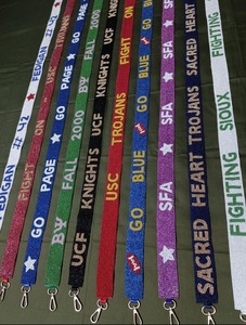 Beaded Purse <b>Strap</b> <b>Bag</b> <b>Strap</b> Sorority Gameday <b>Strap</b> Customized <b>Strap</b> with Detachable Hooks - Product Image 5