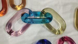 Chaîne à maillons personnalisée en résine couleur bonbon écologique pour la décoration de la maison et du bureau - Product Image 5