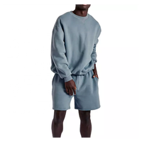 Conjunto Deportivo Informal de Dos Piezas para Hombre, Personalizado, Bordado, Tejido de Rizo, Secado Rápido, Pantalones Cortos Deportivos para Gimnasio, Verano
