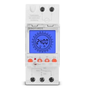 SINOTIMER TM929BKL 85-265V 30A สวิตช์ตั้งเวลาแบบราง Din 24 ชั่วโมง รีเลย์หน่วงเวลา 24 ชั่วโมง - Product Image 1