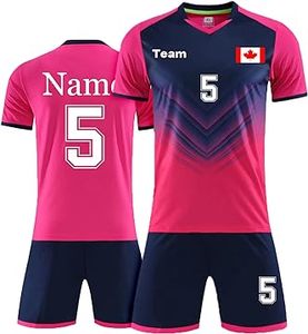 2024 conjuntos de uniformes de fútbol de poliéster 100% de alta calidad personalizados, kits de fútbol ligeros de secado rápido, logotipo bordado, estilo de traje completo - Product Image 5