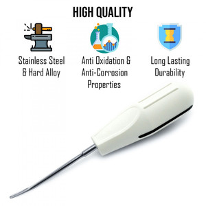 Extracción de raíces dentales Cirugía oral Elevadores de luxación de plástico blanco Extracción de dientes por optitech Healthcare - Product Image 3