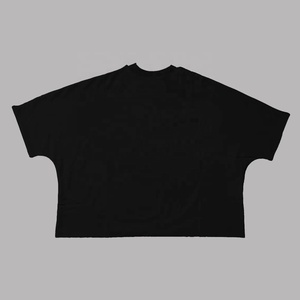 Camiseta de hombre con bordado personalizado lavado con ácido 250 Gsm 100% algodón ropa informal de gran tamaño estilo Hip Hop camiseta - Product Image 2