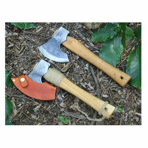 Hache tactique à manche en bois massif, hache à fendre le bois faite à la main pour le camping en plein air, tête en acier – Offre spéciale - Product Image 5