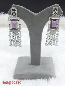 Encantador collar de piedra AD nupcial y conjunto de pendientes para mujer fiesta de boda ocasiones especiales joyería étnica Elección de regalo - Product Image 6