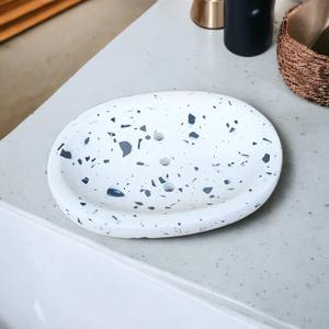 Classic <b>Bath</b> Accessory Set with Rectangular Tray Resin, Soap Dispenser Toothbrush Ear Stick <b>Towel</b> Holder - Product Image 4