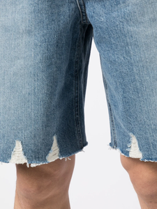 Nouveau style de jeans baggy de qualité supérieure pour l'été jeans personnalisés pour hommes shorts courts en denim foncé pour hommes - Product Image 6