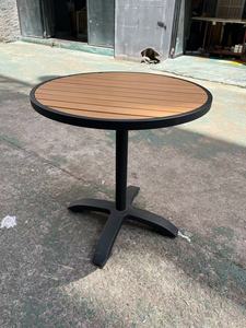 Ngoài trời Bistro cafe bàn ghế thời tiết UV kháng <span class=keywords><strong>Poly</strong></span> Gỗ Nhà Hàng kim loại nhôm nhựa gỗ Bộ Ăn Uống - Product Image 3