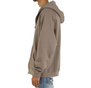 Pull à capuche zippé vierge uni personnalisé pour hommes 100% coton Style vintage 450 g/m² Sweats à capuche surdimensionnés zippés lourds - Product Image 3