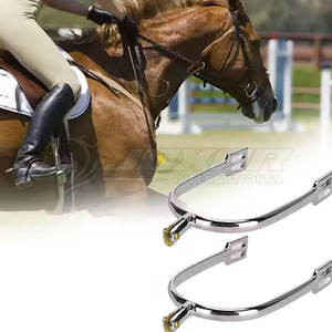 สเปอร์ขี่ม้าสแตนเลสอุปกรณ์ขี่ม้าสำหรับนักปั่นมืออาชีพ - Product Image 3