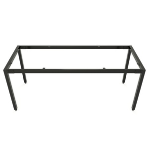Escritorio minimalista de madera de caucho de 180x70 cm con patas de hierro, muebles de oficina - Product Image 6