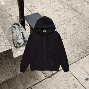 Chaqueta Deportiva Personalizada de Felpa 100% Algodón de 330g, Sudadera con Capucha y Cremallera Unisex para Otoño, Resistente al Viento, Transpirable, Tejido de Punto Informal - Product Image 2