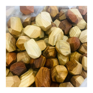 Jouet d'équilibre de roche en bois Montessori écologique/pierres d'empilage de roche en bois durables pour les tout-petits compétences fines/par 99 données d'or - Product Image 6