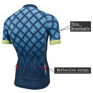 Conjunto de camiseta de ciclismo para hombre de equipo de carreras personalizado con características de talla grande, ropa de bicicleta y logotipo personalizado - Product Image 3