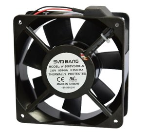 Fabriqué à Taiwan Usine A16062-S 115V 230V Haut débit d'air 160x160x62mm 350CFM Ventilateur axial Roulement à billes Électrique Plastique OEM - Product Image 1