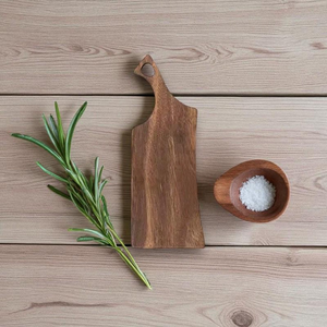 Planche à découper en bois naturel, planche à découper en bois massif multifonctionnelle pour hacher et servir - Product Image 4
