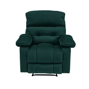 Modern Manual Linen Fabric Recliner <b>Chair</b> Dark Green Velvet Classic Rocking Indoor <b>Sofa</b> Living Room Recliner Recliner - Product Image 3