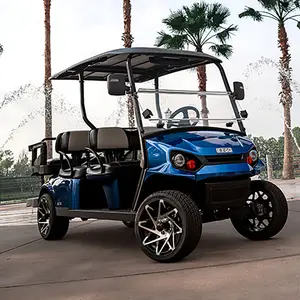 CE Approved 4 Wheel 4 Seater Electric Golf Buggy Adult Utility Vehicle Club Car ATV 72V Lithium Battery Electric Golf Cart