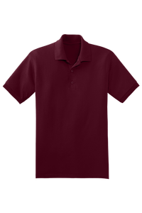 เสื้อยืดโปโลผู้ชายน้ำหนักมาก220-280gsm โลโก้ได้ตามต้องการเสื้อยืดกอล์ฟปักลายเสื้อลำลองแบบถักสีพื้น - Product Image 6