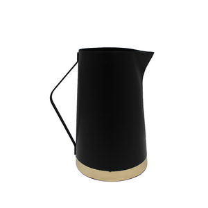 Vaisselle décorative en fer Vase à fleurs noir fini pour la décoration de la maison et du mariage Vase en métal fait à la main en vrac - Product Image 5