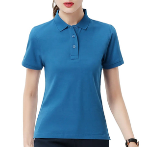 Polo à séchage rapide t-shirts décontracté léger col tournant chemises de Golf dames Slim Fit 100% coton été Polo t-shirts pour femmes - Product Image 6