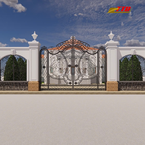 Elegantes PUERTAS DE METAL ecológicas Diseños de modelado 3D que combinan fuerza Estilo moderno para asegurar impresionantes entradas de casas - Product Image 3