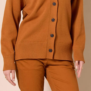 เสื้อสเวตเตอร์ถักคอวีมีกระดุมเสื้อคาร์ดิแกนลำลองสำหรับผู้หญิงสำหรับฤดูใบไม้ร่วงฤดูหนาว - Product Image 3