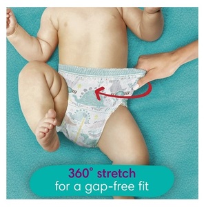 Pañales Pampers Swaddlers 100% a prueba de fugas, cómodos y de secado rápido, con cintura elástica 360, disponibles para suministro al por mayor. - Product Image 2