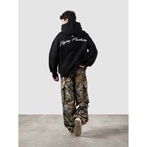 เสื้อฮู้ดซิป Flying Predator แบบสั่งทำพิเศษ ผ้าเฟรนช์เทอร์รี่สำหรับฤดูหนาว สตรีทแวร์ ปักลาย 3 มิติ ไซส์ XXS ถึง 6XL พิมพ์ลายสกรีนสีพื้น - Product Image 4