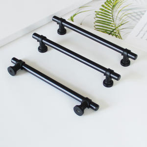Manijas Modernas de Aluminio Negro en Forma de T para Gabinetes, Tiradores para Cajones, Perillas para Puertas de Armarios, Herrajes para Muebles, Duraderas para Cocina - Product Image 3