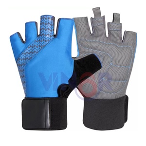 Guantes de Piel y Goma Personalizados para Levantamiento de Pesas, para Hombres y Mujeres, Guantes de Gimnasio para Entrenamiento con Pesas, Equipo de Fitness - Product Image 5