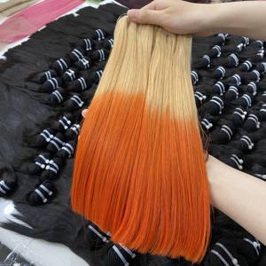 Extensions de cheveux tissés SUPER Remy, double trame, cheveux humains vietnamiens, donneur unique, cuticules alignées, lisses, colorés - Product Image 6