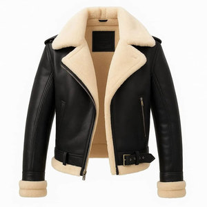 Chaqueta Clásica Premium de Piel de Vaca con Forro Interior Suave, Diseño Ligero y Ecológico para Invierno, Logotipo Frontal - Product Image 1