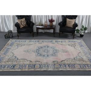 Tapis en laine beige bleu persan classique 6.6x10.3 pieds tapis turcs turcs support en Latex pour salon couloir 10mm en peluche - Product Image 3