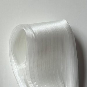 <span class=keywords><strong>Voile</strong></span> de mariée plissé en organza blanc brodé en tulle, voiles de mariage DIY pour décoration de mariage avec grandes fleurs - Product Image 6