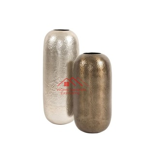 Juego de 2 Jarrones de Flores de Metal Dorado y Plateado para Decoración del Hogar, Macetero de Metal, Centros de Mesa para Bodas, Soporte para Jarrones - Product Image 5