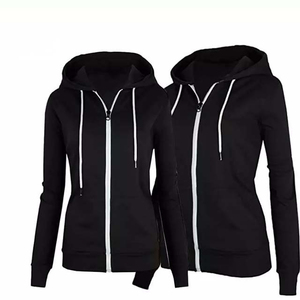 Service OEM, sweat à capuche zippé pour femme personnalisable - Séchage rapide et respirant, style décontracté d'hiver, plusieurs couleurs disponibles - Product Image 1