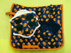 Professional Custom Made All Purpose Saddle <b>Pad</b> 15mm Polyester <b>Foam</b> Dressage Horse Quilting English Saddle Equestrian Full Sets - Product Image 4